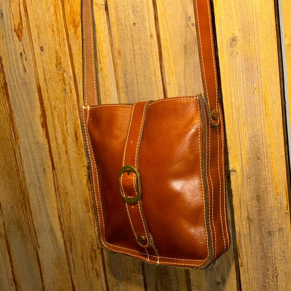Patricia Nash Brown Leather Satchel - Picture 3 of 7